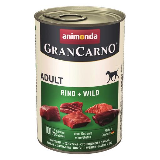 Animonda GranCarno Adult Rind & Wild 400g (Menge: 6 je Bestelleinheit)