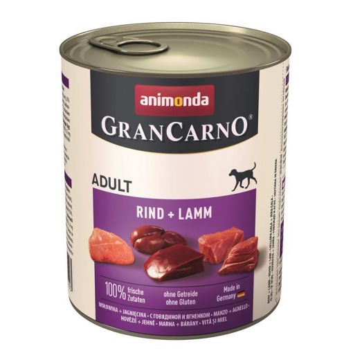 Animonda GranCarno Adult Rind & Lamm 800g (Menge: 6 je Bestelleinheit)