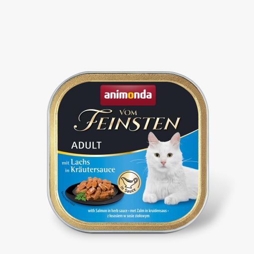 Animonda vom Feinsten mit Lachs in Kräutersauce 100g (Menge: 32 je Bestelleinheit)