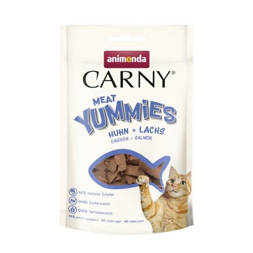 Animonda Carny Snack Meat Yummies Adult Huhn & Lachs 50 g (Menge: 10 je Bestelleinheit)
