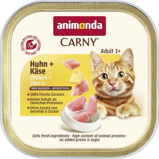 Animonda Cat Carny Adult Huhn & Käse 85g (Menge: 32 je Bestelleinheit) Animonda Cat Carny Adult Huhn & Käse 85g (Menge: 32 je Bestelleinheit)