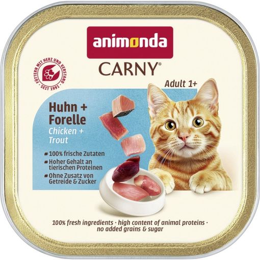 Animonda Cat Carny Adult Huhn & Forelle 85g (Menge: 32 je Bestelleinheit)