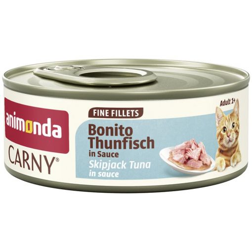 Animonda Cat Carny Fine Fillets Adult Bonito Thunfisch in Sauce 60g (Menge: 12 je Bestelleinheit) Animonda Cat Carny Fine Fillets Adult Bonito Thunfisch in Sauce 60g (Menge: 12 je Bestelleinheit)