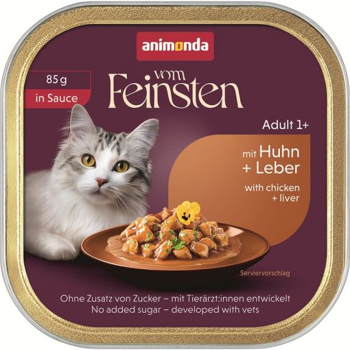 Animonda Cat vom Feinsten in Sauce Adult mit Huhn & Leber 85g (Menge: 32 je Bestelleinheit)