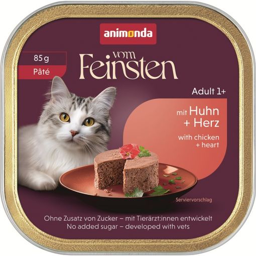 Animonda Cat vom Feinsten Adult P&acirc;t&eacute; mit Huhn & Herz 85g (Menge: 32 je Bestelleinheit)