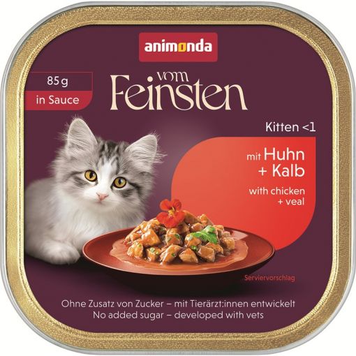 Animonda Cat vom Feinsten in Sauce Kitten mit Huhn & Kalb 85g (Menge: 32 je Bestelleinheit)