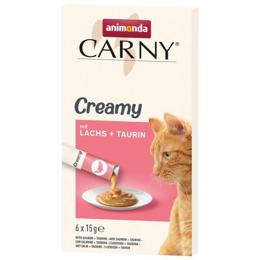 Animonda Cat Carny Adult Creamy Lachs & Taurin 6x15 g (Menge: 11 je Bestelleinheit)