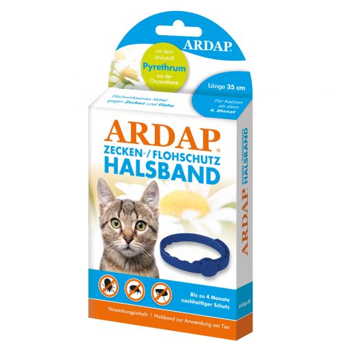 Ardap Zecken- u. Flohhalsband Katzen   35 cm