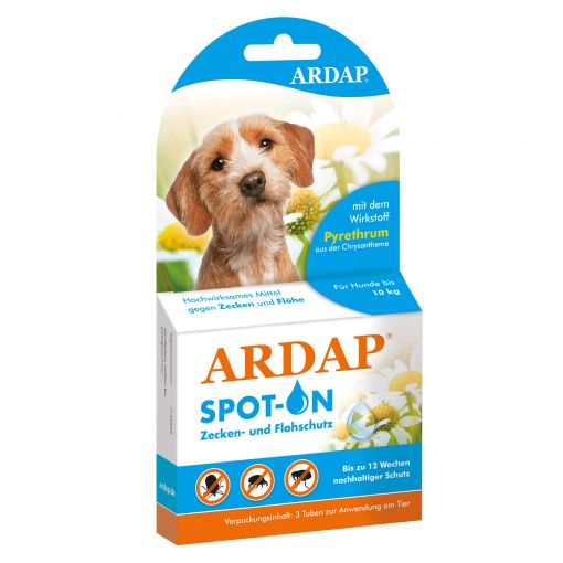 Ardap Spot-On für Hunde unter 10 kg   3 x 1.0 ml
