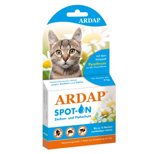 Ardap Spot-On für Katzen bis 4 kg      3 x 0.4 ml