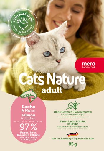 Mera Cat Nature Adult Lachs 85g (Menge: 12 je Bestelleinheit)