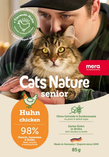 Mera Cat Nature Senior Huhn 85g (Menge: 12 je Bestelleinheit) Mera Cat Nature Senior Huhn 85g (Menge: 12 je Bestelleinheit)