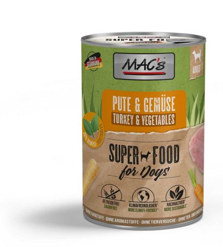 Macs Dog Pute & Gem&uuml;se 400g (Menge: 6 je Bestelleinheit)