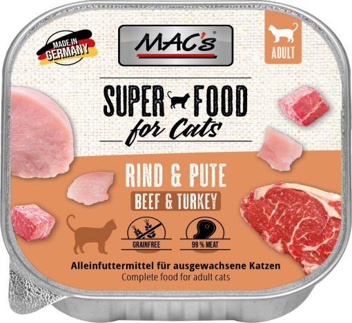 MACs Cat Rind & Pute 100g (Menge: 16 je Bestelleinheit)