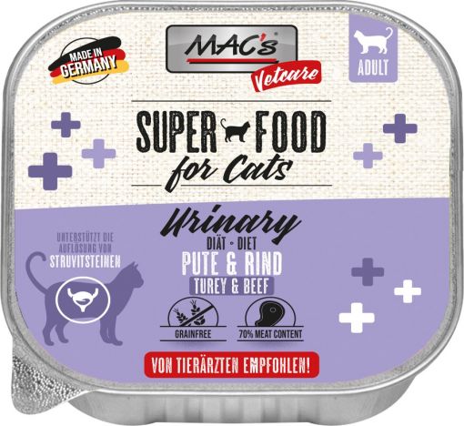 MACs Cat Vetcare Urinary Pute & Rind 100g (Menge: 16 je Bestelleinheit)