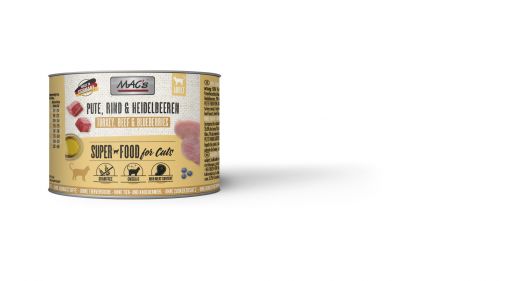 MACs Cat Pute, Rind & Heidelbeeren 200g (Menge: 6 je Bestelleinheit)