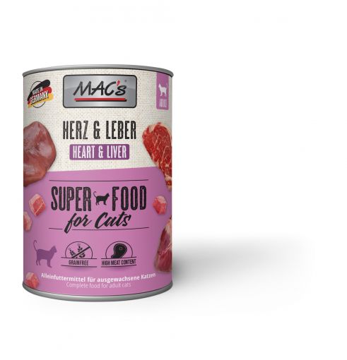 MACs Cat Herz & Leber 400g (Menge: 6 je Bestelleinheit)