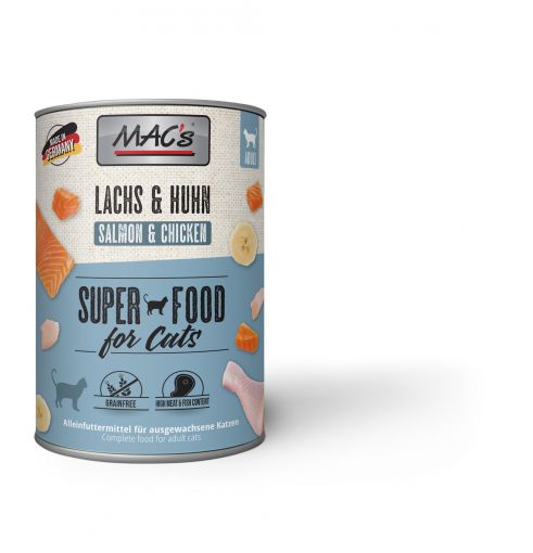 MACs Cat Lachs & Hühnchen 400g (Menge: 6 je Bestelleinheit)
