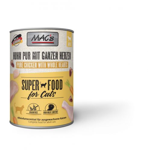 MACs Cat Huhn Pur mit ganzen Herzen 400g (Menge: 6 je Bestelleinheit)
