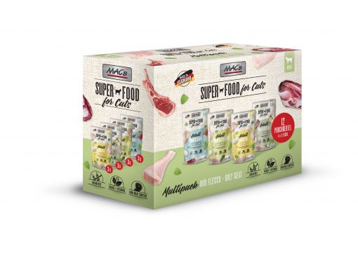 MACs Cat Pouch Pack Multipack Fleisch 12x100g