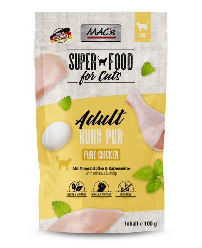 MACs Cat Pouch Huhn Pur 100g (Menge: 12 je Bestelleinheit)