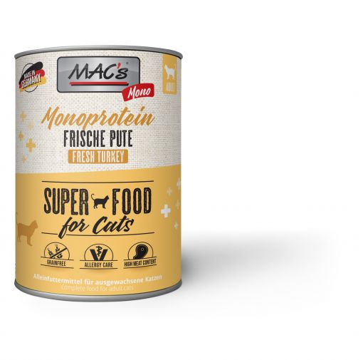 MACs Cat Mono Frische Pute 800g (Menge: 6 je Bestelleinheit)