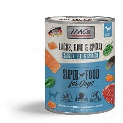 MACs Dog Lachs Rind & Spinat 800g (Menge: 6 je Bestelleinheit)