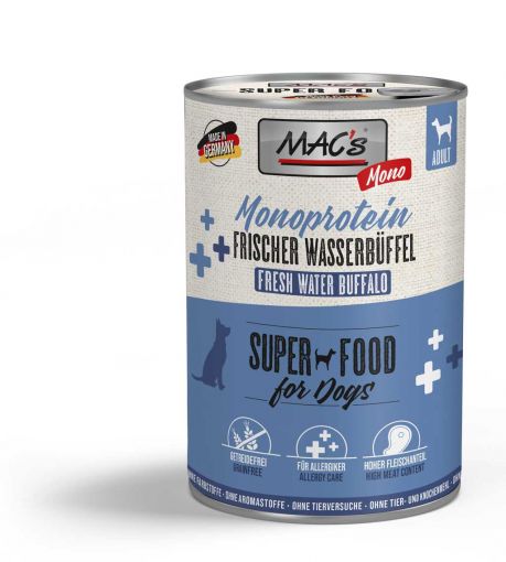 MACs Dog Mono Wasserb&uuml;ffel 400g (Menge: 6 je Bestelleinheit)