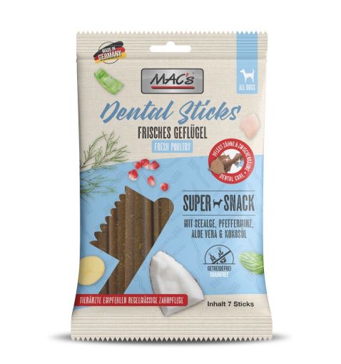 MACs Dog Dental Sticks Frisches Geflügel 190g