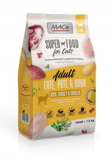 MACs Cat Adult Ente, Pute & Huhn 1,5kg