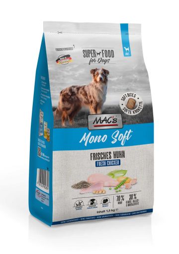 MACs Dog Mono Soft Frisches Huhn 1,5kg MACs Dog Mono Soft Frisches Huhn 1,5kg