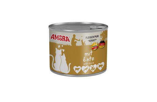 AMORA Cat Fleisch Pur  Ente 200g (Menge: 6 je Bestelleinheit)