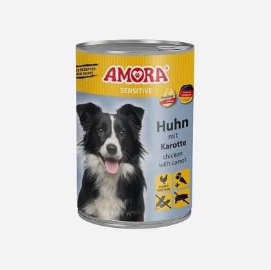AMORA Dog Sensitive Huhn & Karotte 400g (Menge: 6 je Bestelleinheit)