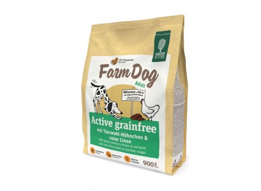Green Petfood FarmDog Active Grainfree 900 g (Menge: 5 je Bestelleinheit)