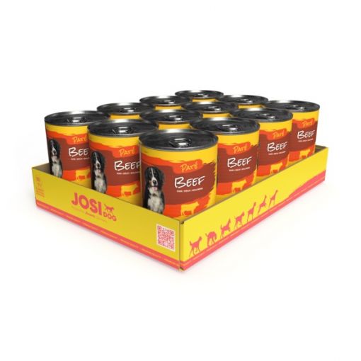 JosiDog Paté Beef 400 g (Menge: 12 je Bestelleinheit)
