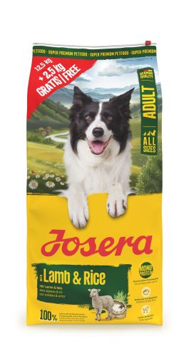 Josera Lamb & Rice 12,5 + 2,5kg Josera Lamb & Rice 12,5 + 2,5kg