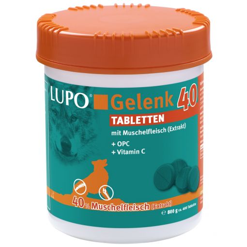 Luposan Gelenk 40 Tabletten 400 Stück / 800g Luposan Gelenk 40 Tabletten 400 Stück / 800g
