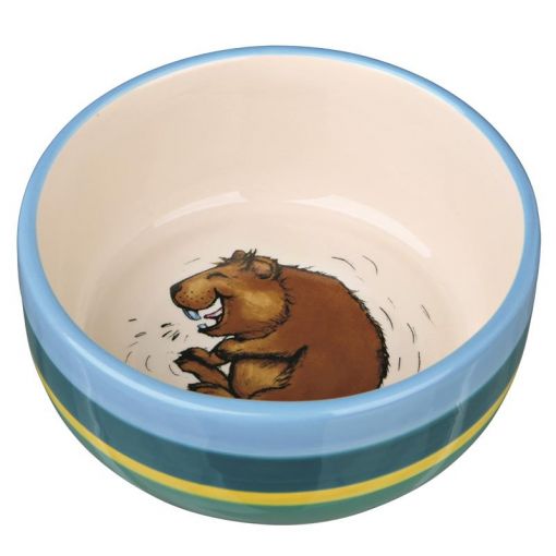Trixie Keramiknapf Meerschweinchen bunt/creme 250 ml /  ø 11 cm