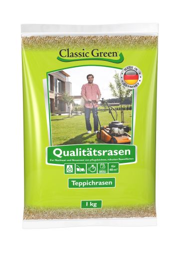 Classic Green Teppichrasen Plastikbeutel 1kg (Menge: 10 je Bestelleinheit)