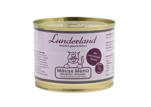 Lunderland M&auml;use Men&uuml; f&uuml;r Katzen 200 g