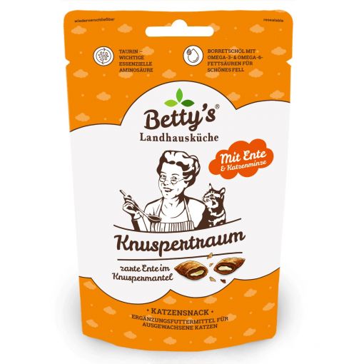 Bettys Landhausküche Cat Snack Knuspertraum Ente & Katzenminze 50g Bettys Landhausküche Cat Snack Knuspertraum Ente & Katzenminze 50g