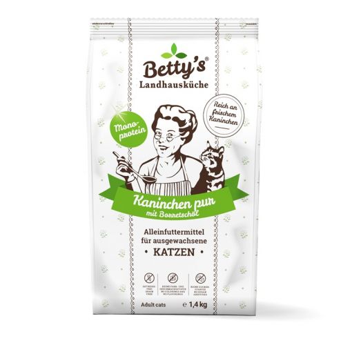 Bettys Landhausküche Katze Adult Trocken Kaninchen pur 1,4 kg Bettys Landhausküche Katze Adult Trocken Kaninchen pur 1,4 kg