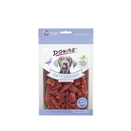 Dokas Dog Entenbrust in Stückchen 70 g (Menge: 10 je Bestelleinheit)