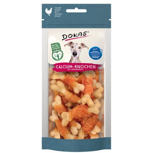 Dokas Dog Calcium-Knochen mit Hühnerbrust 75g (Menge: 11 je Bestelleinheit)