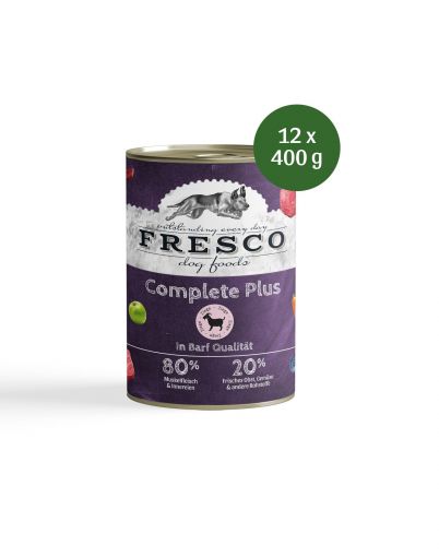 Fresco Complete Plus Ziege (haltbares B.A.R.F.) 400g (Menge: 12 je Bestelleinheit)