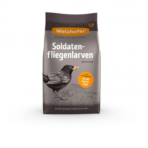 Welzhofer Soldatenfliegenlarven getrocknet 250 g (Menge: 16 je Bestelleinheit)