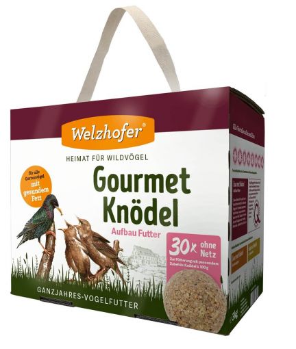 Welzhofer Bird Gourmetknödel Aufbaufutter 1 x (30x100g) ohne Netz