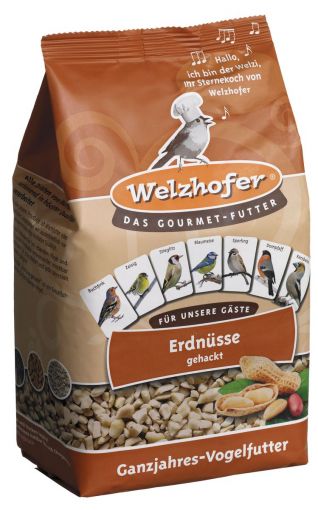 Welzhofer Bird Erdnüsse gehackt 1kg (Menge: 8 je Bestelleinheit)