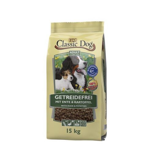 Classic Dog Ente & Kartoffel getreidefrei 15kg Classic Dog Ente & Kartoffel getreidefrei 15kg
