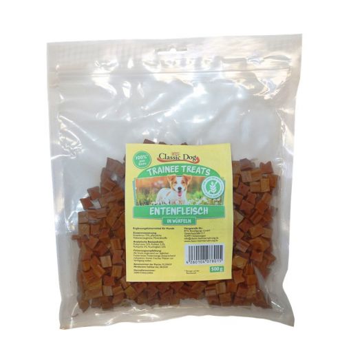 Classic Dog Trainee Treats Entenfleischw&uuml;rfel 500g